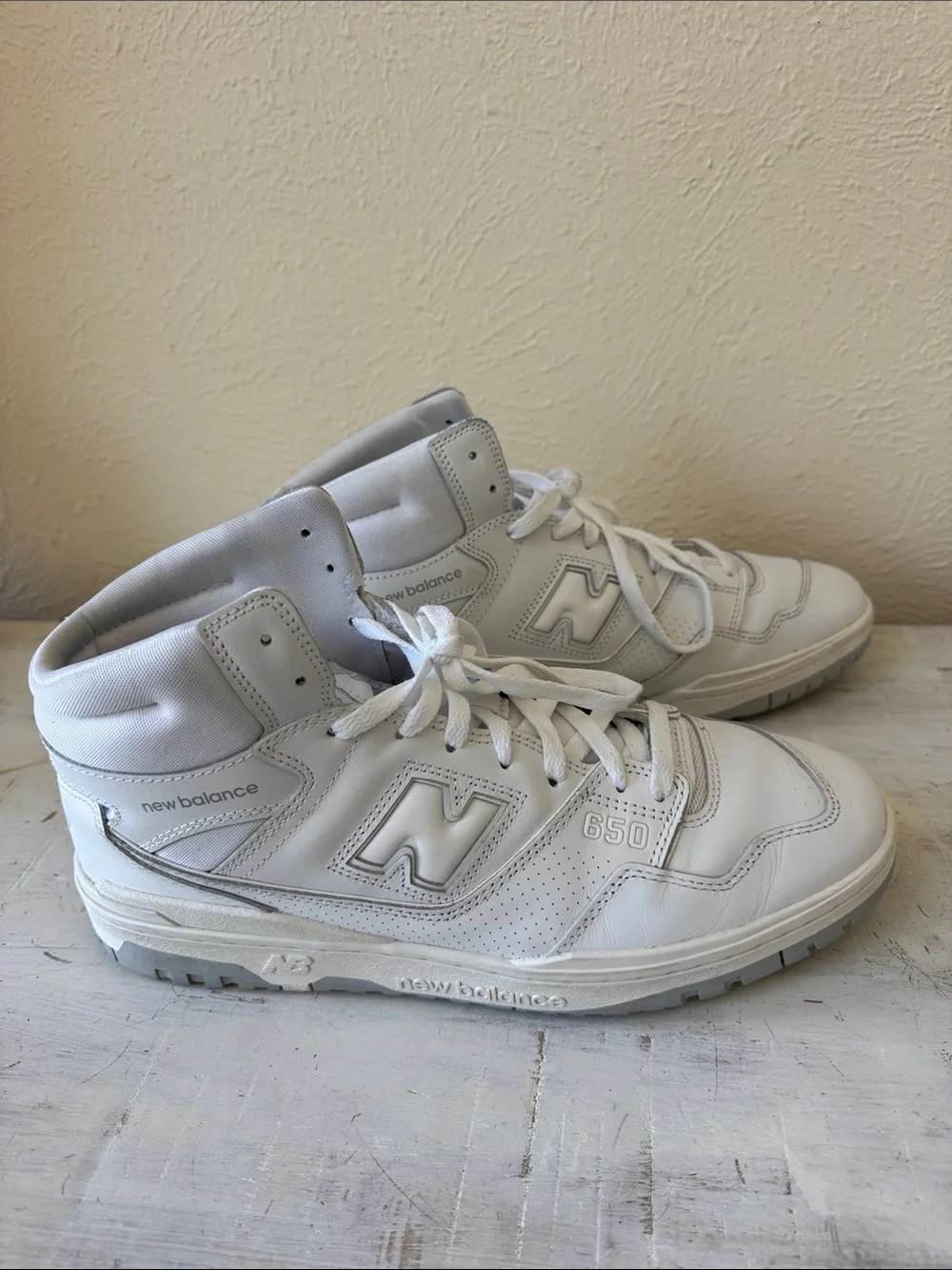 New Balance 650 High Top | Men’s Size 13 | White